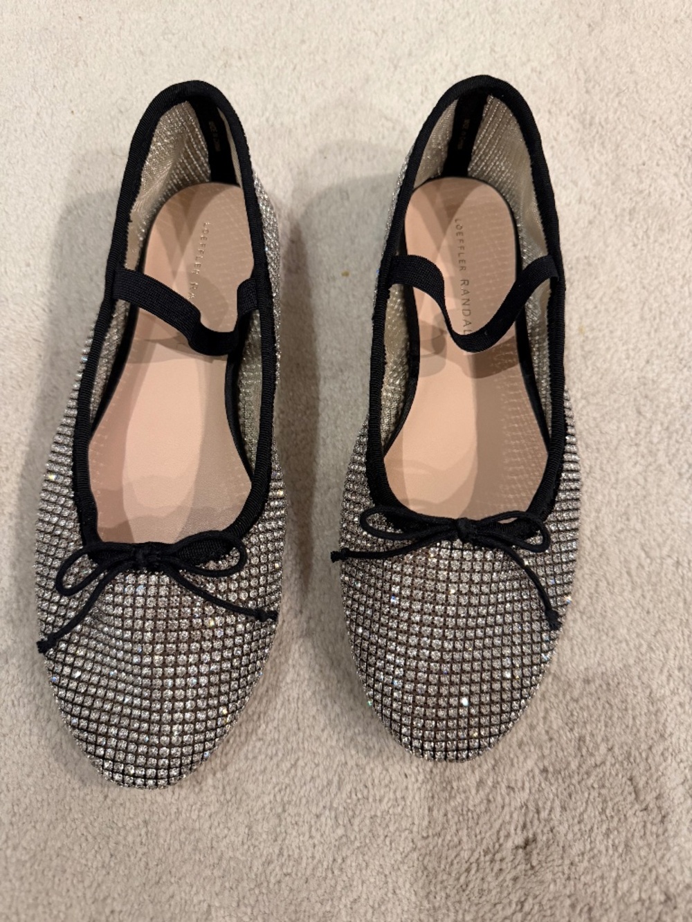 Loeffler Randall Rhinsyone Flats size 8